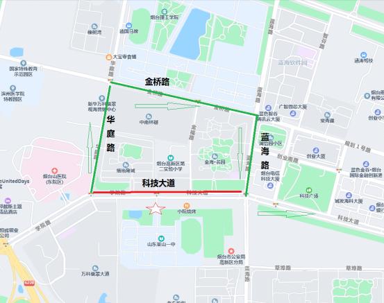 煙臺高考易堵路段_出行提示_高考期間煙臺交通繞行